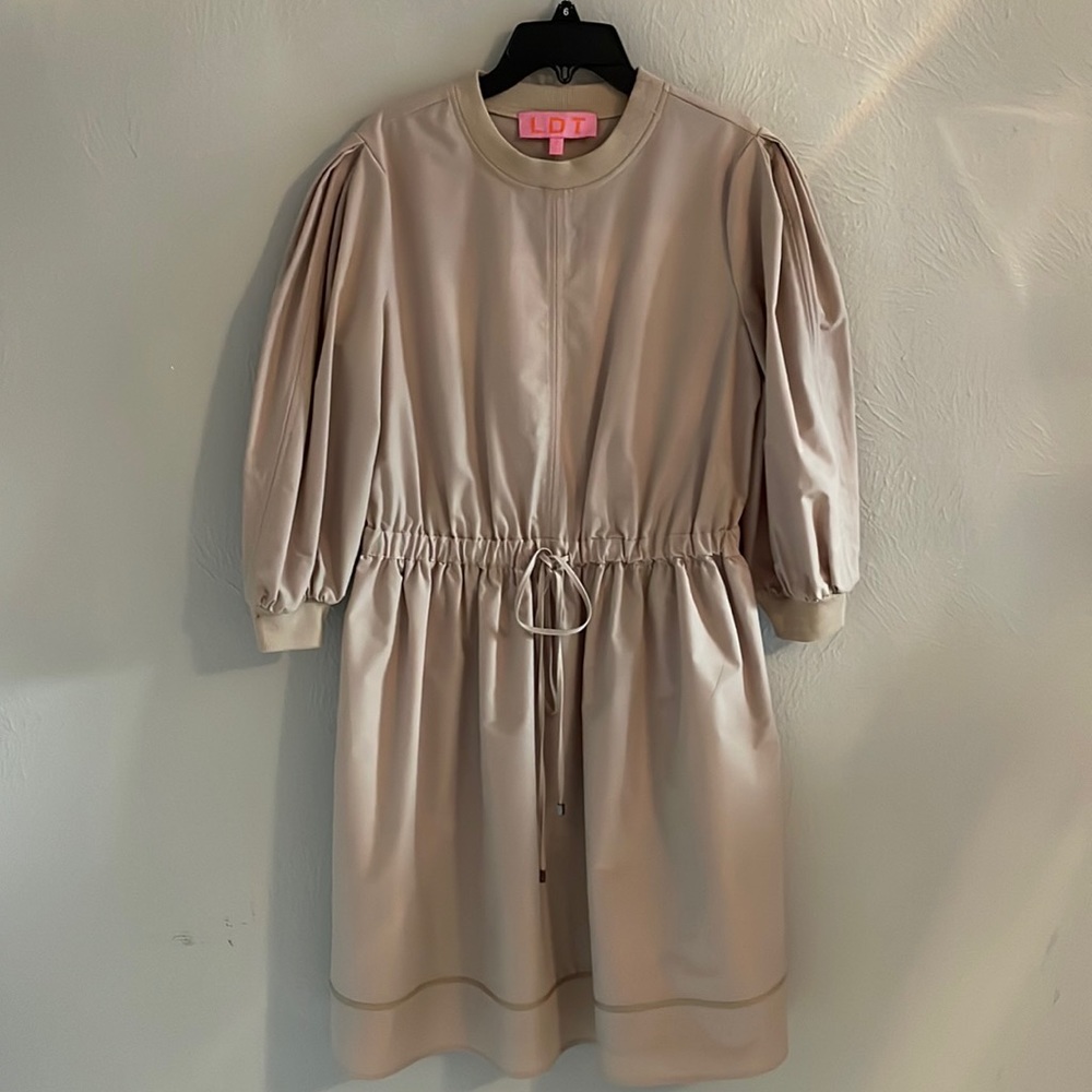 3/4 Sleeve Drawstring Puff Dress NWOT